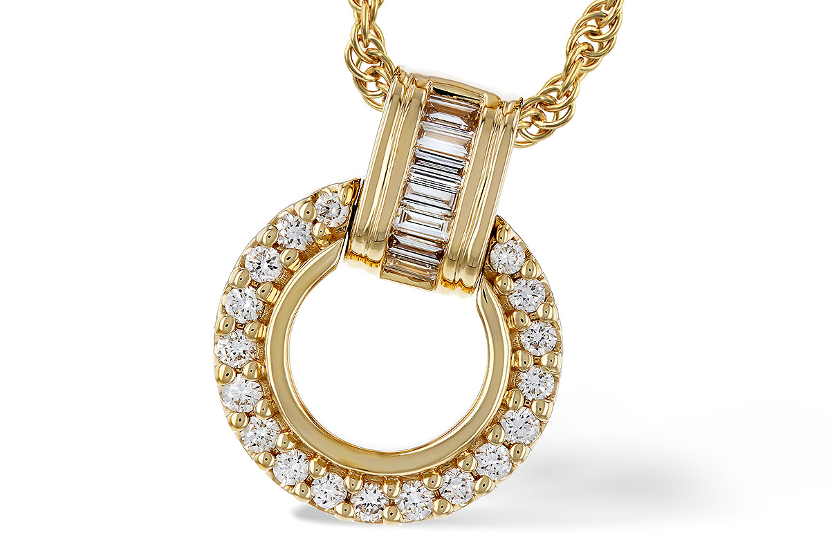 K275-17448: NECKLACE .12 BAG .33 TW