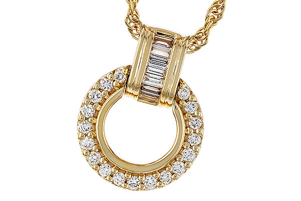 K275-17448: NECKLACE .12 BAG .33 TW