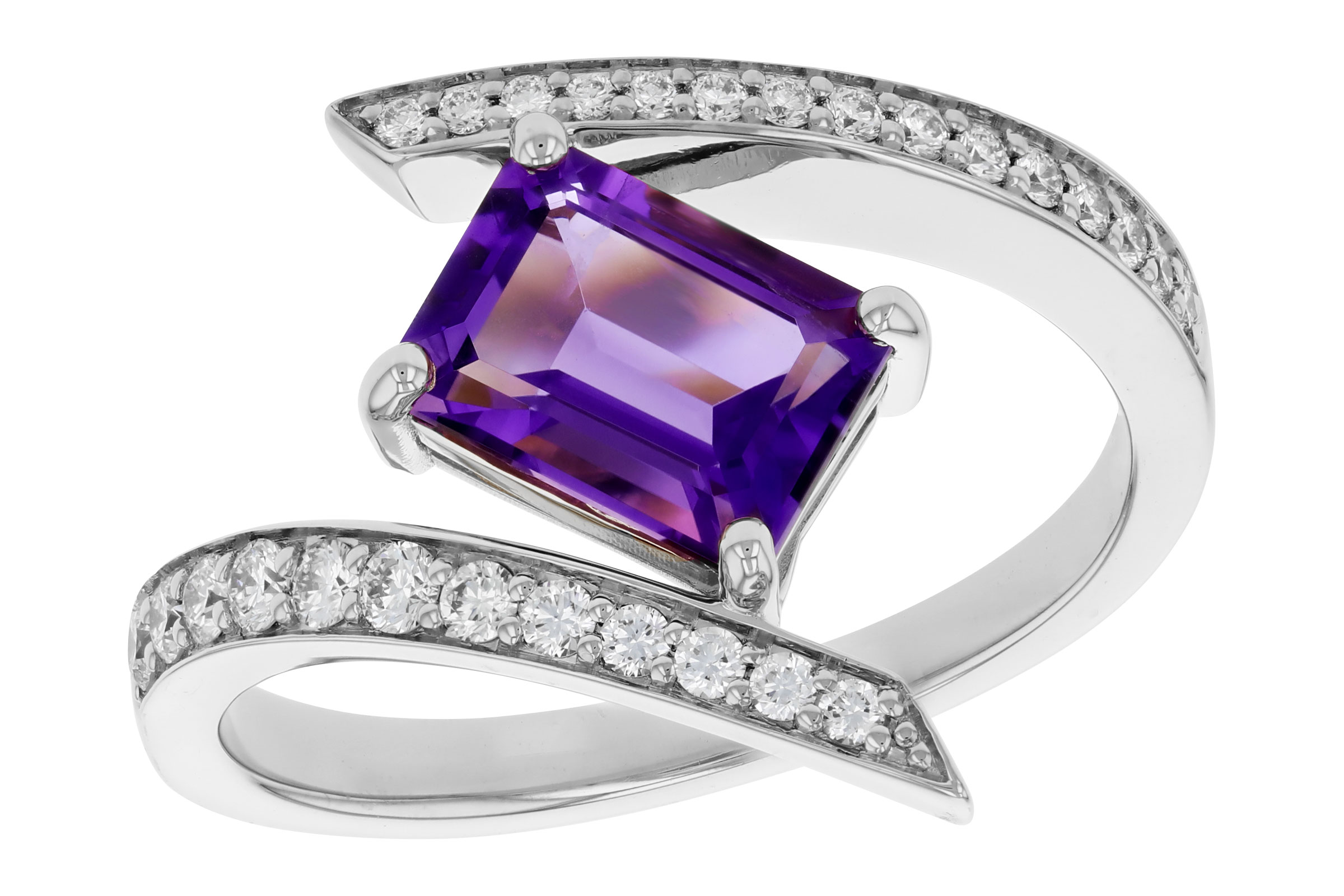 K276-02875: LDS RG 1.36 AMETHYST 1.63 TGW (8x6MM AMY)