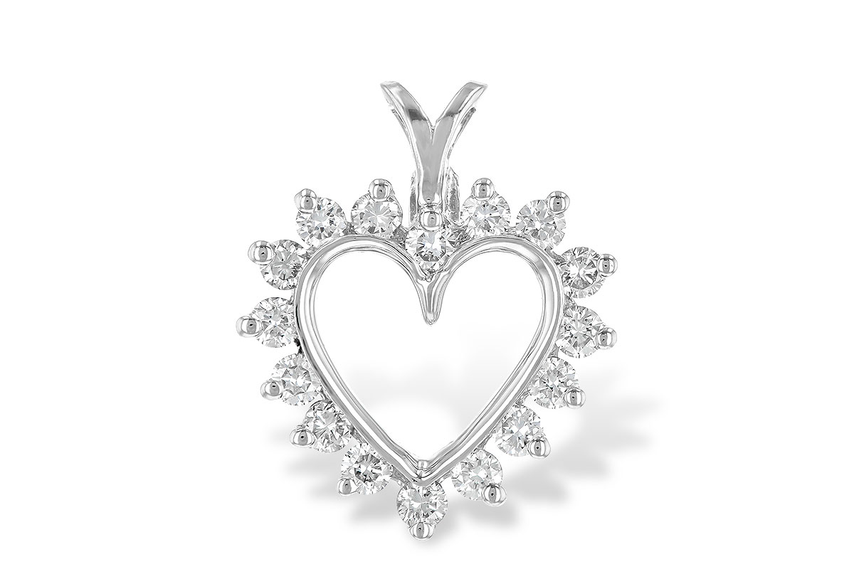 L006-93811: HEART PENDANT .45 TW