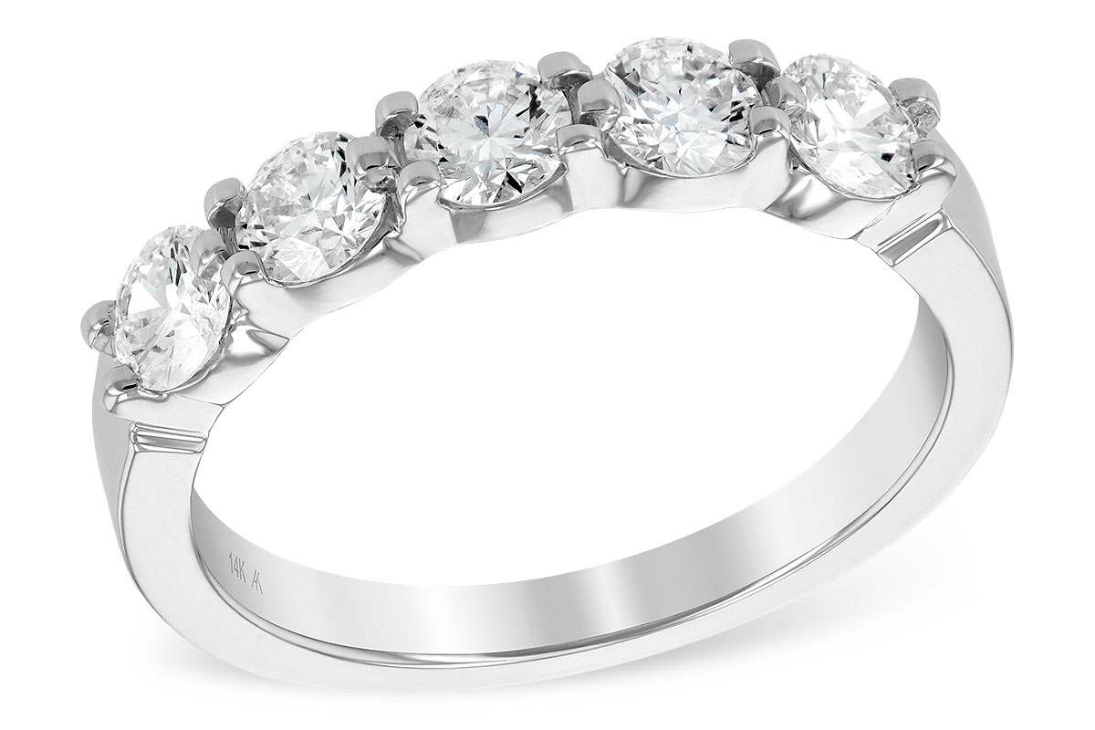 L186-03739: LDS DIA WED RG 1.00 TW (5 STONES)