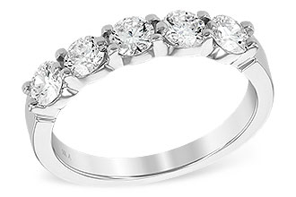 L186-03739: LDS DIA WED RG 1.00 TW (5 STONES)