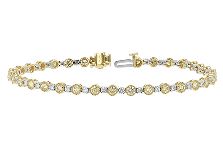 L188-81011: BRACELET 2.22 YELLOW DIA 3.04 TW