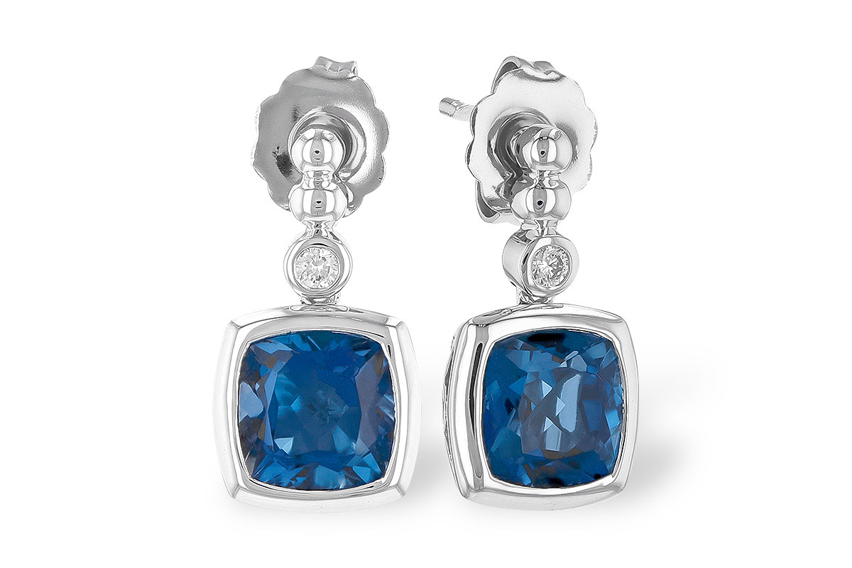 L273-27375: EARR 1.78 LONDON BLUE TOPAZ 1.82 TGW