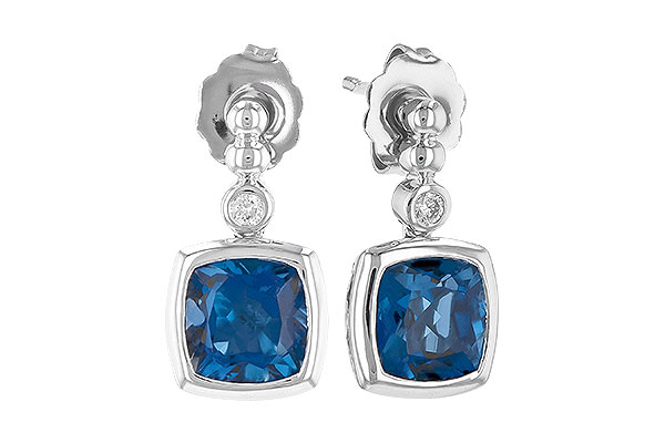 L273-27375: EARR 1.78 LONDON BLUE TOPAZ 1.82 TGW