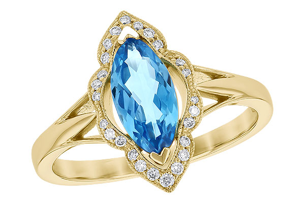 L273-33802: LDS RG 1.26 BLUE TOPAZ 1.37 TGW