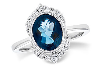 L273-34693: LDS RG 1.86 LONDON BLUE TOPAZ 2.00 TGW