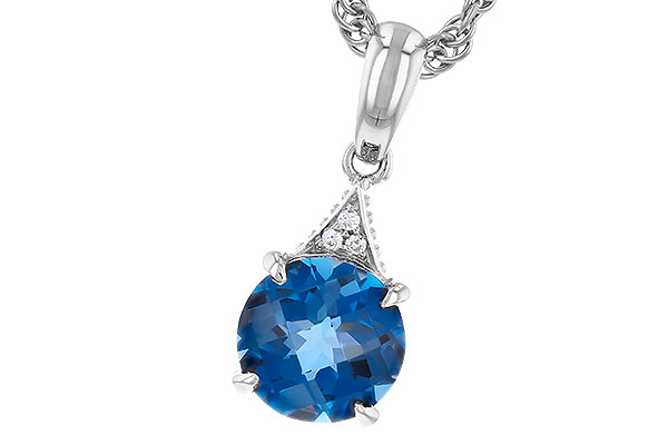 L274-22848: NECK 1.60 LONDON BLUE TOPAZ 1.61 TGW (7MM RD)