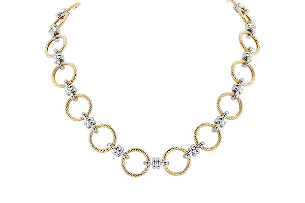 L274-25557: PLAIN GOLD NECKLACE (17")