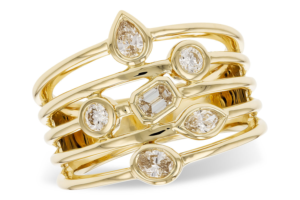 L274-25630: LDS DIA RG .50 TW FANCY CUT DIAMONDS