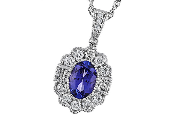 L275-10148: NECKLACE .80 TANZANITE 1.15 TGW (7x5MM OV)