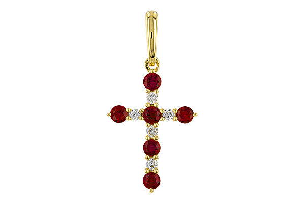 L275-11057: PENDANT .34 TW RUBY .42 TGW
