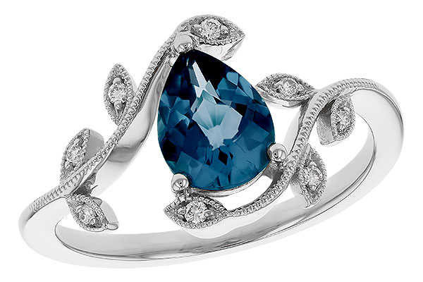 L275-12875: LDS RG 1.20 LONDON BLUE TOPAZ 1.26 TGW (8x6MM LBT)