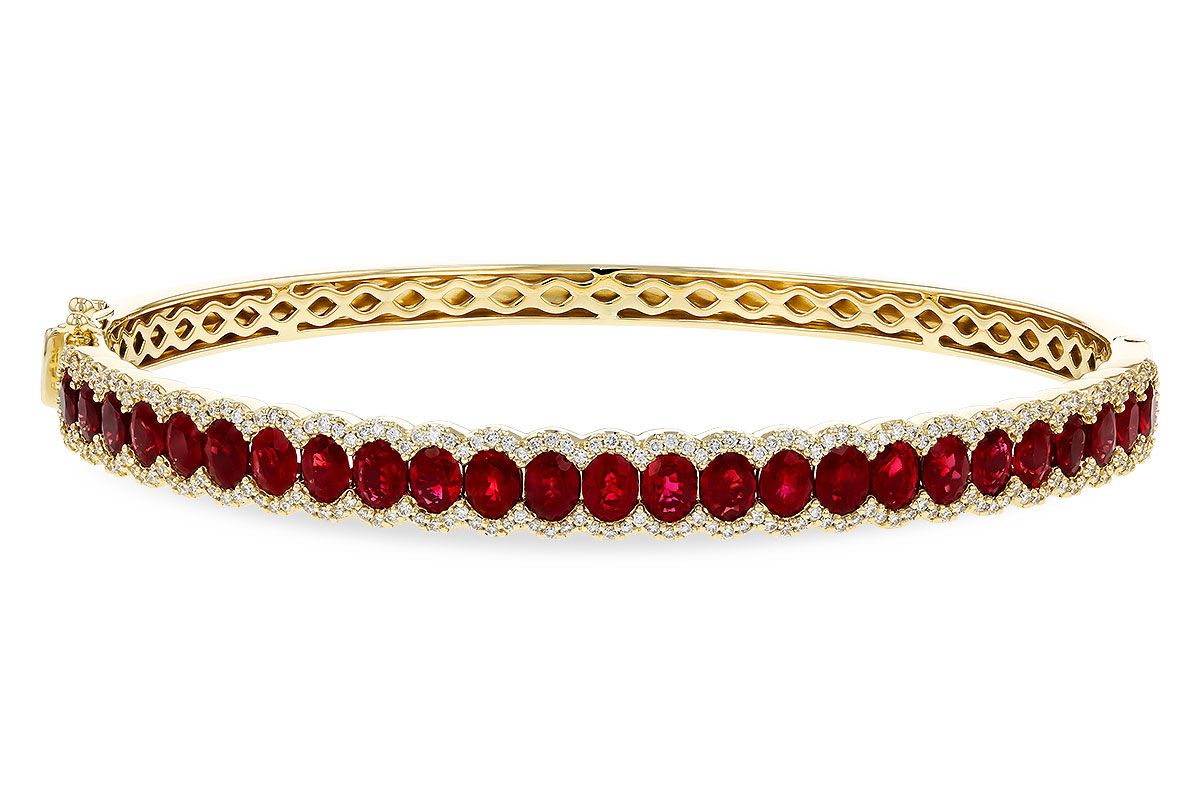 L275-16457: BANGLE 5.04 TW RUBY 5.60 TGW