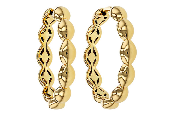 L275-16466: GOLD EARRINGS (21MM)