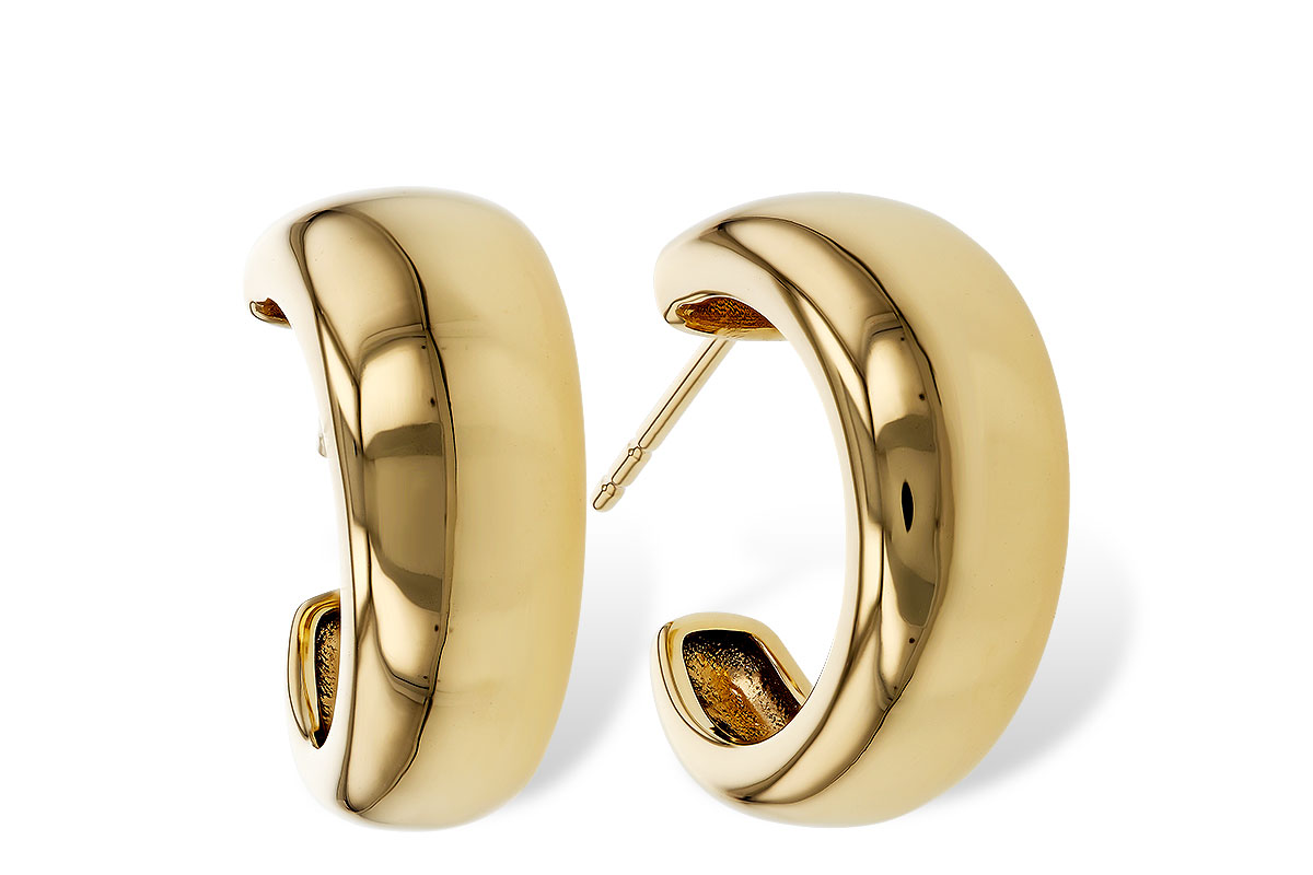 L275-16475: GOLD EARRINGS (16MM)