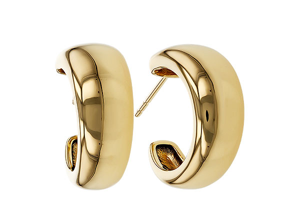 L275-16475: GOLD EARRINGS (16MM)