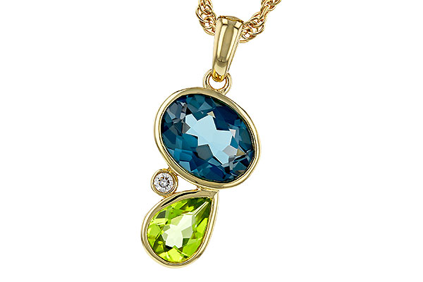 L275-17402: NECKLACE 2.43 SEMI-PREC (PER,LBT) 2.45 TGW
