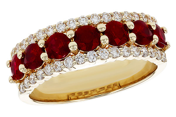 L276-00130: F188-75621 W/RUBY 1.26 TW RUBY 1.70 TGW