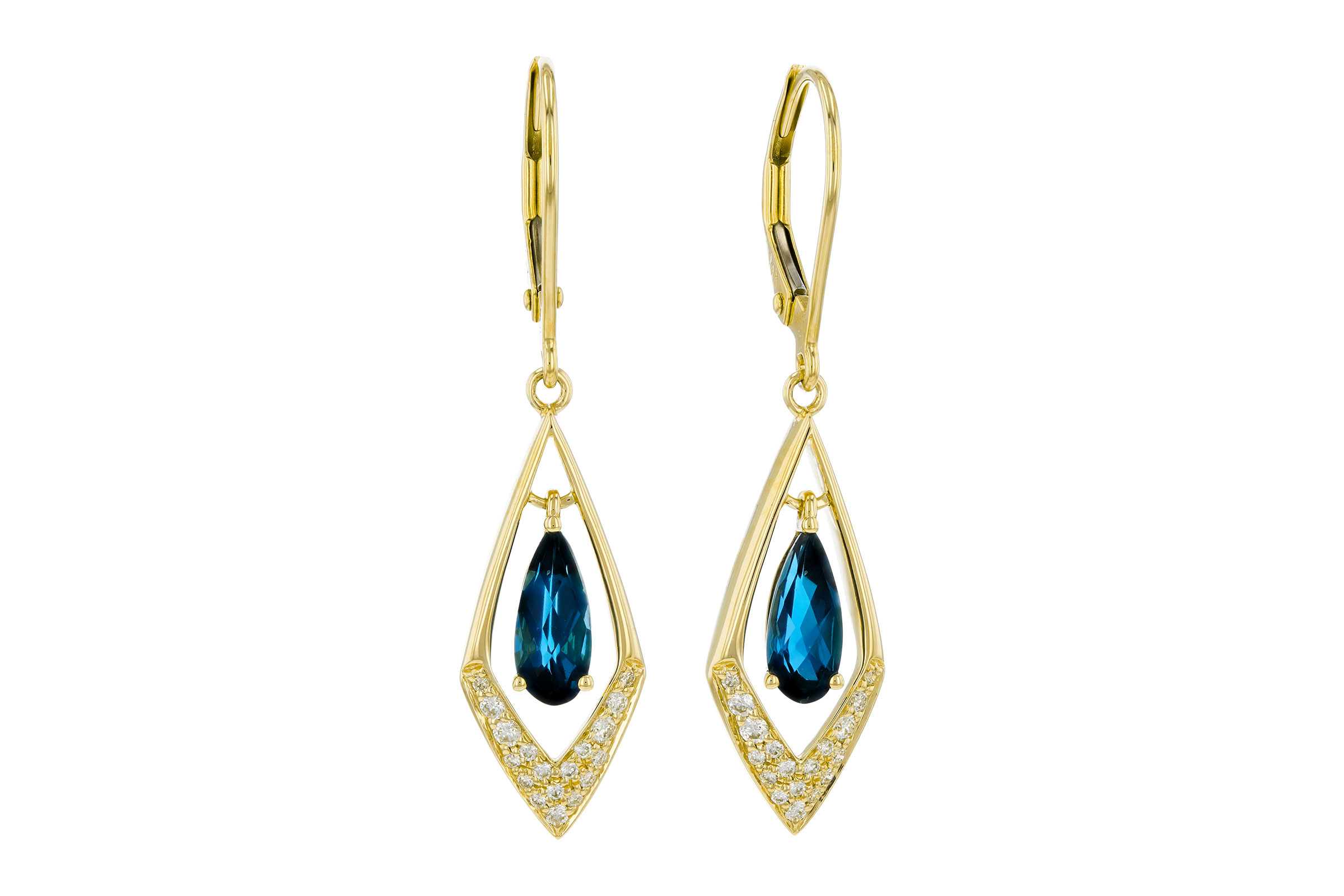 L276-01930: EARR 1.07 TW LONDON BLUE TOPAZ 1.22 TGW