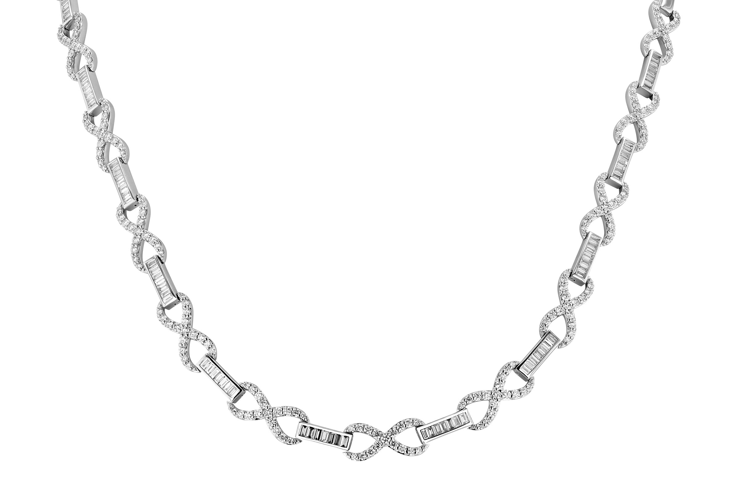 L276-01975: NECKLACE 1.42 TW BAG 3.62 TW (17")