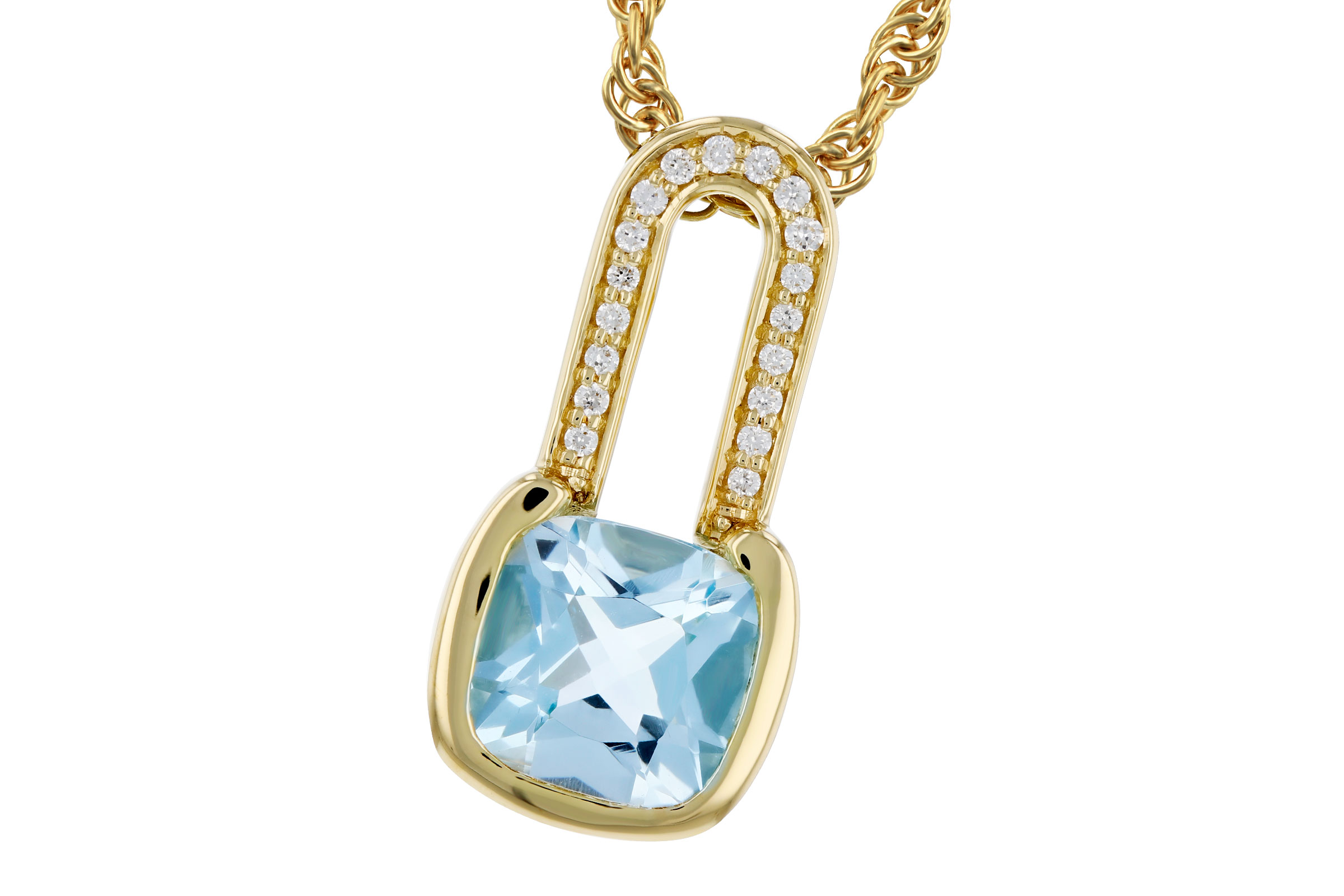 L276-02830: NECKLACE .91 SKY BLUE TOPAZ .95 TGW (6MM BT)