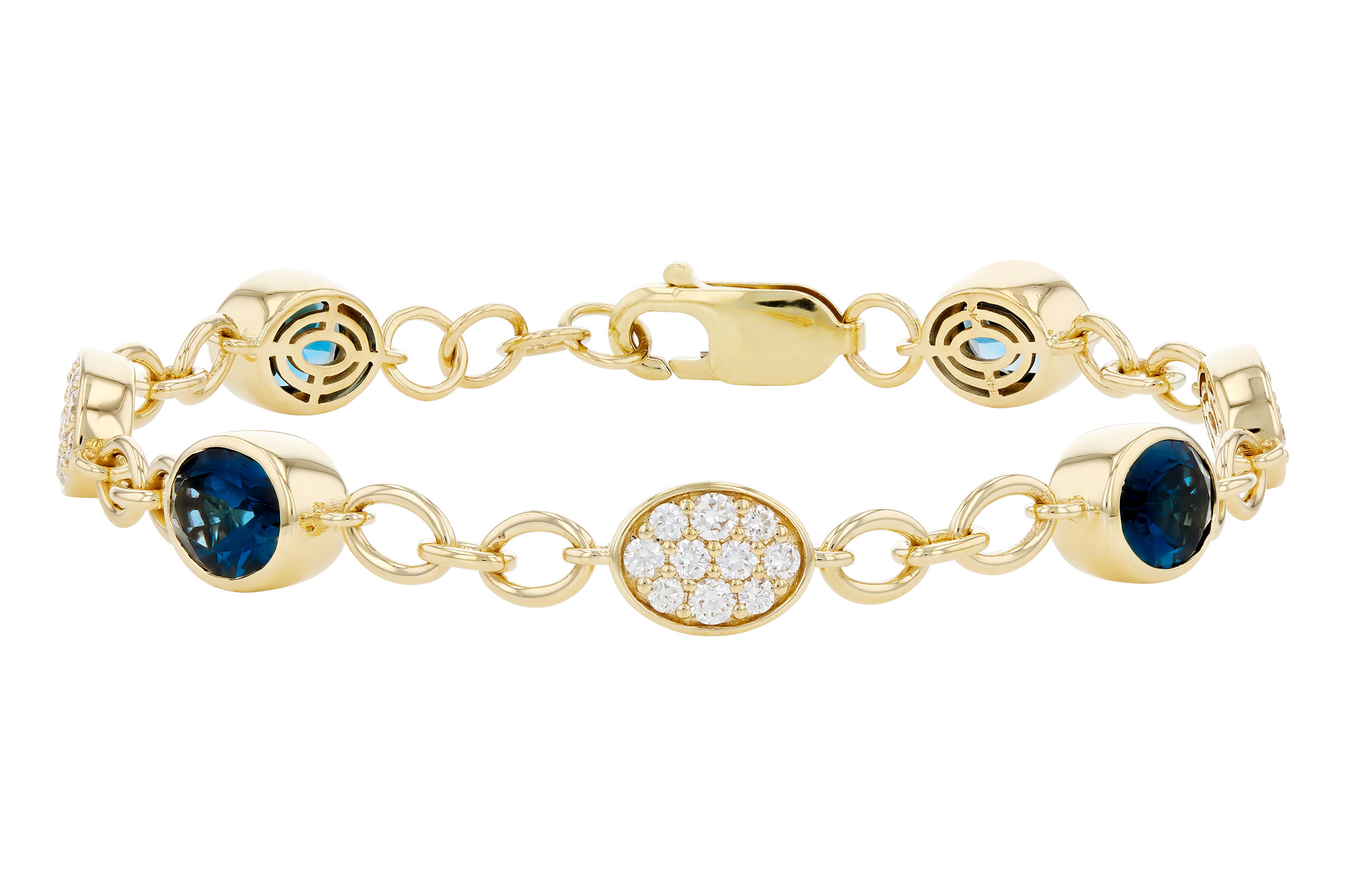 L276-02875: BRACELET 5.24 TW LONDON BLUE TOPAZ 6.00 TGW (7")