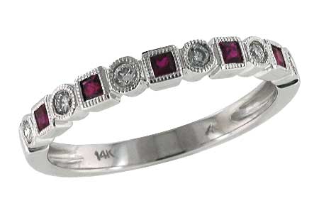 M096-97448: LDS WED RG .18 RUBY .30 TGW