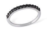 M186-02884: LDS WED RG .29 BLK DIAS TW