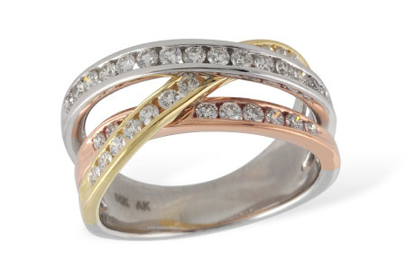 M186-91066: LDS WED RG .77 TW (CHANNEL SET)