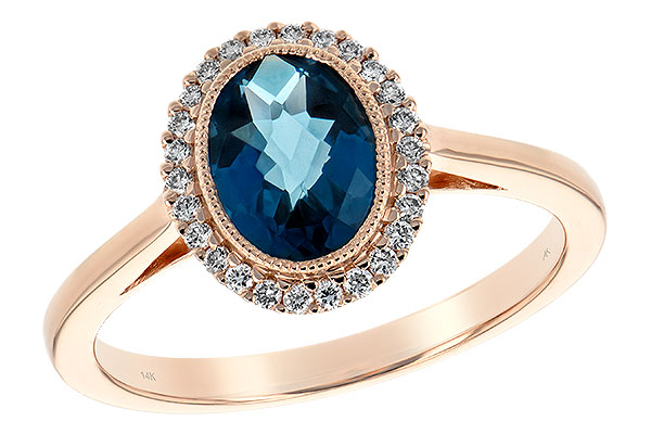 M189-64657: LDS RG 1.27 LONDON BLUE TOPAZ 1.42 TGW