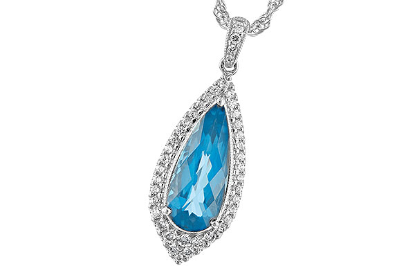 M189-66475: NECK 2.40 BLUE TOPAZ 2.65 TGW