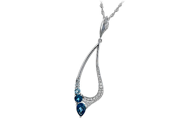 M189-70102: NECK .83 BLUE TOPAZ 1.00 TGW