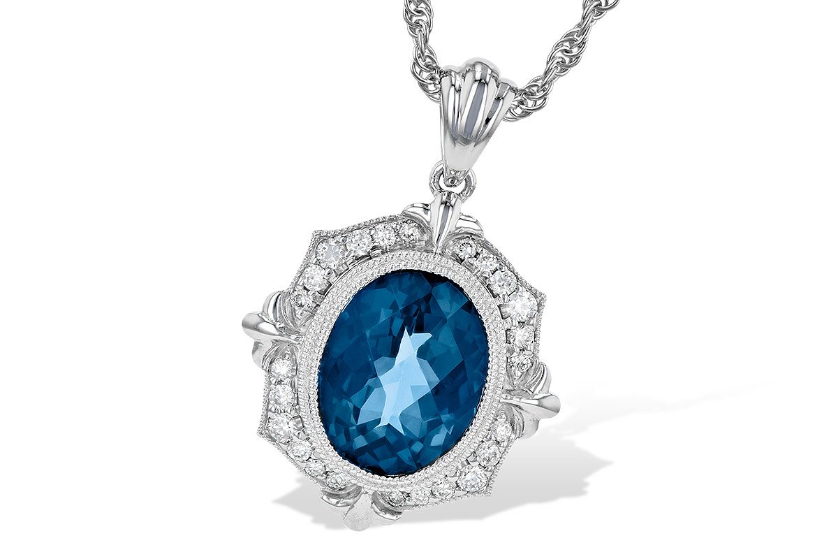 M190-61920: NECK 3.00 LONDON BLUE TOPAZ 3.16 TGW
