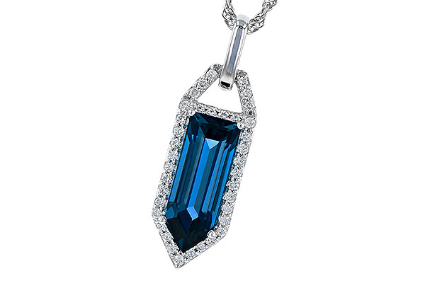 M273-29184: NECK 2.95 LONDON BLUE TOPAZ 3.12 TGW