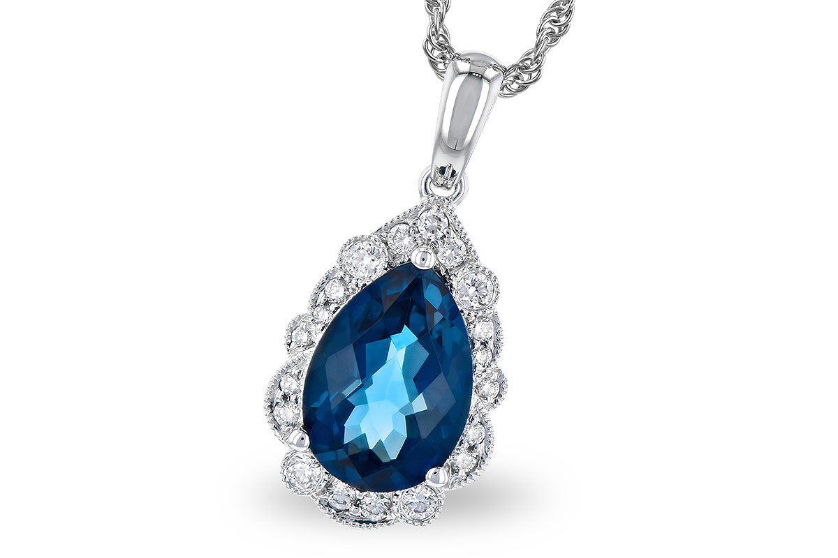M273-33802: NECK 2.25 LONDON BLUE TOPAZ 2.40 TGW (10x7 PS)