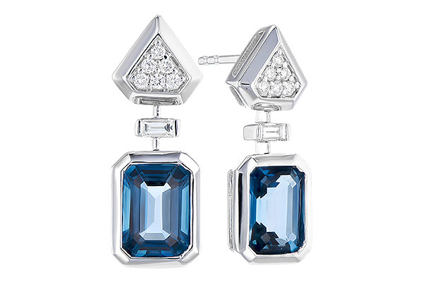 M273-34684: EARR 2.00 TW LONDON BLUE TOPAZ 2.12 TGW