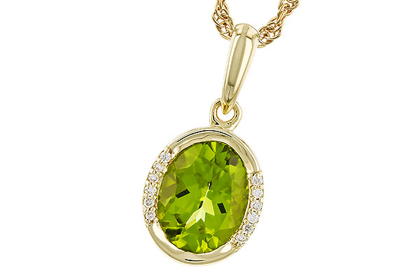 M274-21975: NECKLACE 1.72 TW PERIDOT 1.75 TGW (9x7 PER)