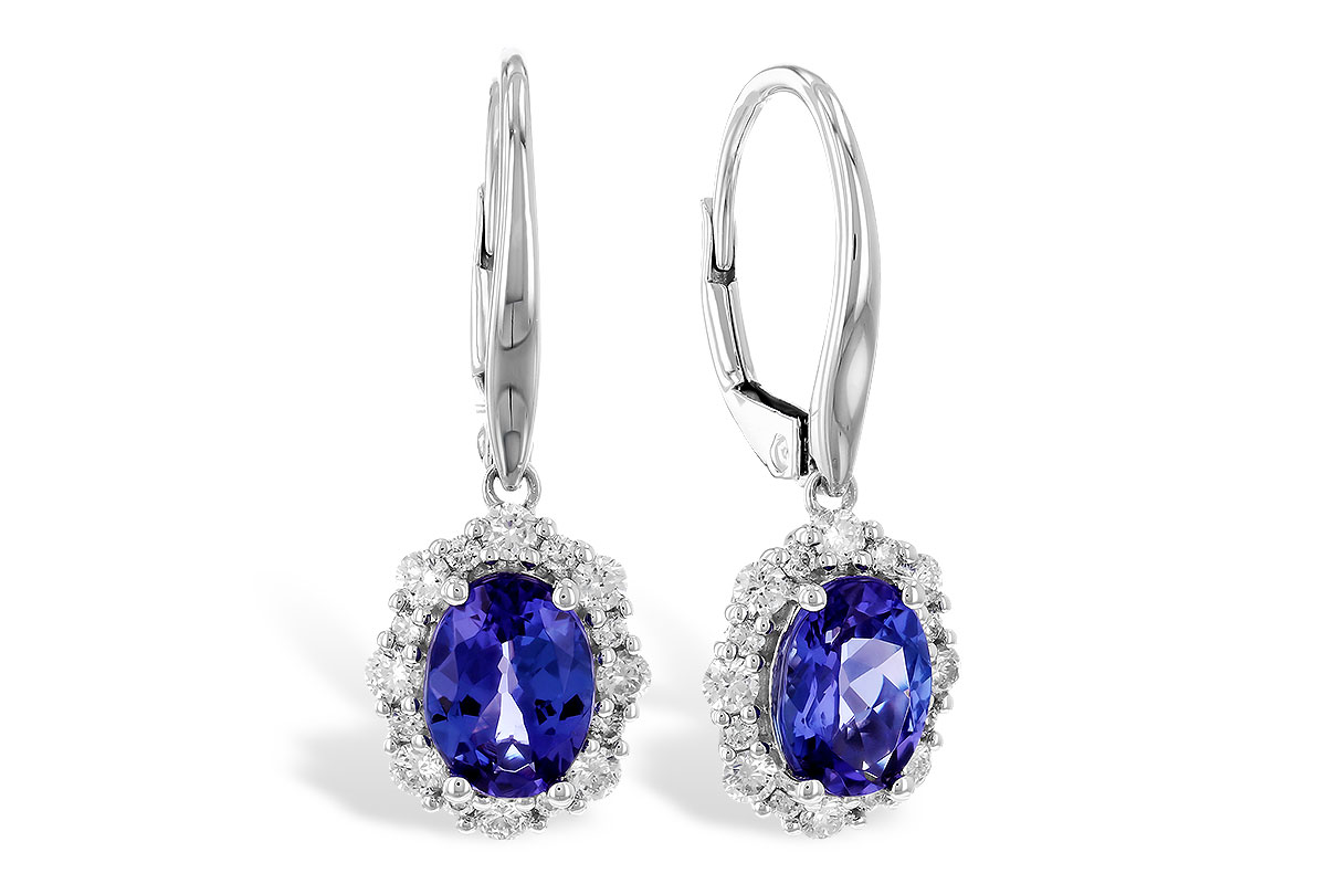 M274-22820: EARR 1.28 TW TANZANITE 1.72 TGW (7x5 OVAL)