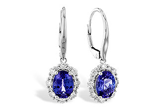 M274-22820: EARR 1.28 TW TANZANITE 1.72 TGW (7x5 OVAL)