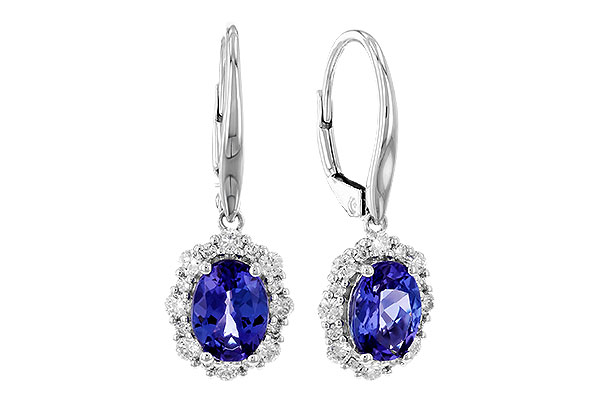 M274-22820: EARR 1.28 TW TANZANITE 1.72 TGW (7x5 OVAL)