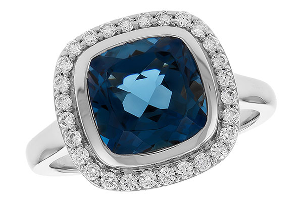 M274-24666: LDS RG 3.85 LONDON BLUE TOPAZ 4.15 TGW (9MM LBT)