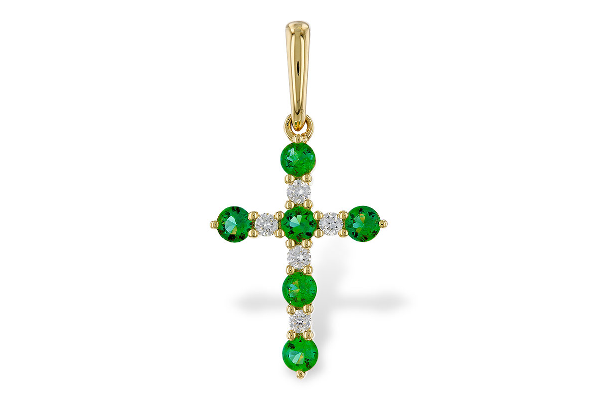 M275-11048: PENDANT .27 TW EMERALD .35 TGW