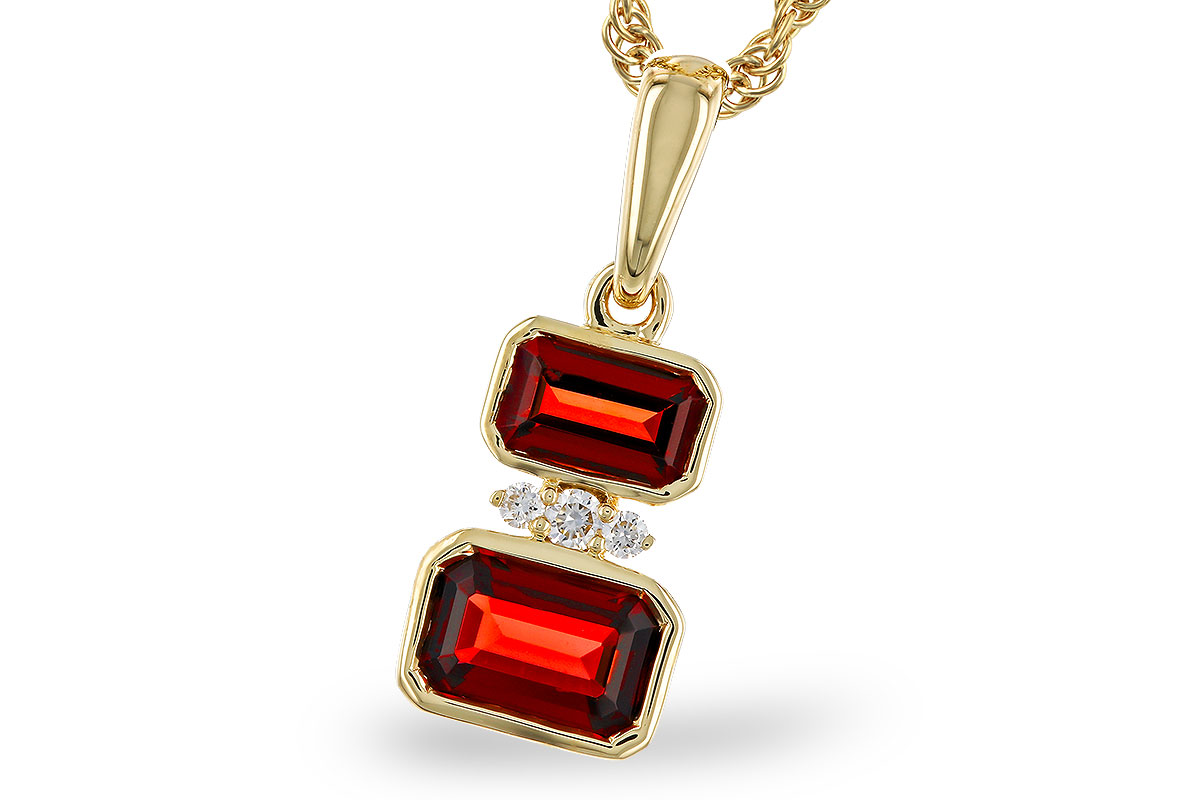 M275-11057: NECK .98 TW GARNET 1.01 TGW