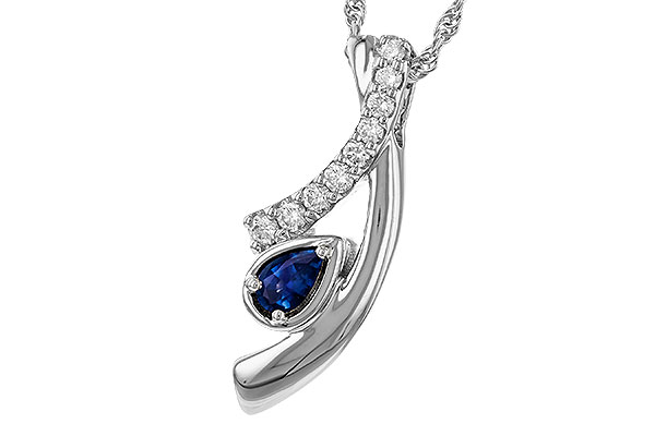 M275-14639: NECKLACE .23 SAPP .40 TGW (5x3 SAPP)