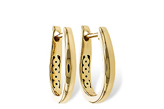 M275-14702: GOLD EARRINGS (15MM)