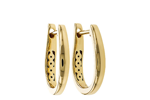 M275-14702: GOLD EARRINGS (15MM)