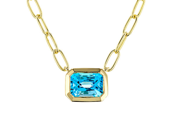 M275-14711: NECKLACE 1.20 SWISS BLUE TOPAZ (18")