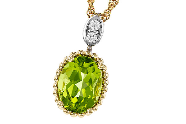 M275-16520: NECKLACE 1.22 PERIDOT 1.25 TGW (8x6MM OV)