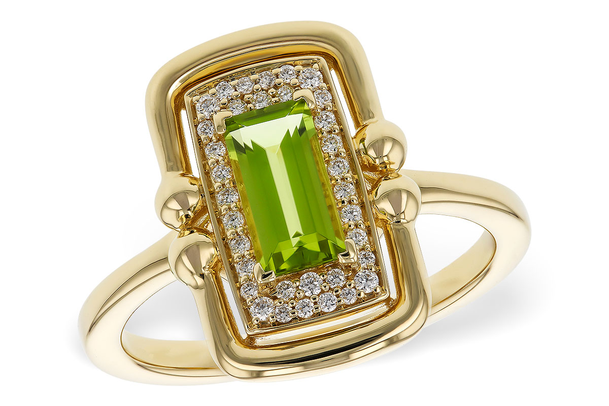 M275-17375: LDS RG .72 PERIDOT .84 TGW (8x4MM PER)